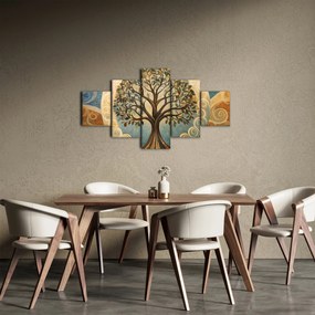 Obraz – Drzewo życia i spirale (125x70 cm)