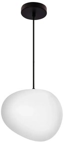 Nowoczesna lampa wisząca z białym kloszem 25 cm - D204-Flavex