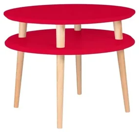 Stolik kawowy UFO MEDIUM 57x57 czerwony RAGABA