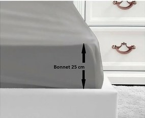 Poszewka na materac 100% bawełny 140x190x25 cm Szary Jasny Lovely Home