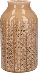 Osłonka Ceramiczna Brąz 17 cm Nowoczesny Wazon zdobiony Elegancki vintage