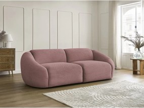 Różowa sztruksowa sofa 250 cm Tina – Bobochic Paris