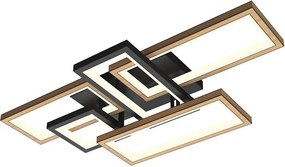 Eglo 300296 - LED ściemnialna lampa sufitowa MATERA LED/60W/230V złota/czarna