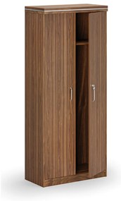 Szafa szatniowa ARRISTO LUX z wysuwanym wieszakiem, 800 x 400 x 1836 mm, orzech