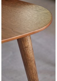 Brązowe stoliki w dekorze dębu zestaw 2 szt. 70x100 cm Adda – Unique Furniture