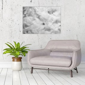 Obraz na szkle - Chmury piór (70x50 cm)