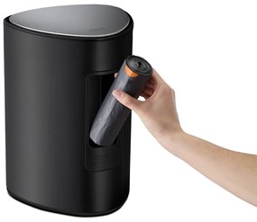 Stalowy kosz na śmieci z pedałem w kolorze matowej czerni 5 l EasyStore Luxe – Joseph Joseph