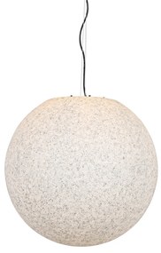 Zewnetrzna Nowoczesna lampa wisząca zewnętrzna szara 56 cm IP65 - Nura Nowoczesny Oswietlenie zewnetrzne