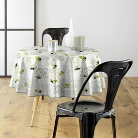 Obrus zmywalny z PCV ø 160 cm Andalousie – douceur d'intérieur