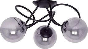 Lampa sufitowa z 3 grafitowymi kloszami - A210-Livera