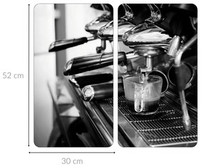 Szklane płyty kuchenne z antypoślizgowymi nóżkami, ESPRESSO