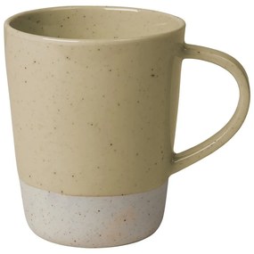 Beżowy ceramiczny kubek z uszkiem Blomus Sablo, 250 ml