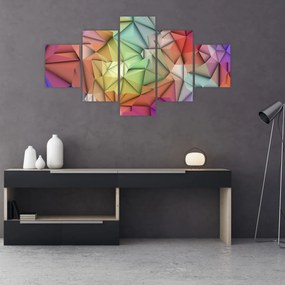 Obraz - Abstrakcja wielokątna (125x70 cm)