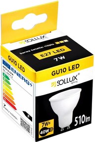 Żarówka LED z ciepłym światłem z gwintem GU10, 7 W – Sollux