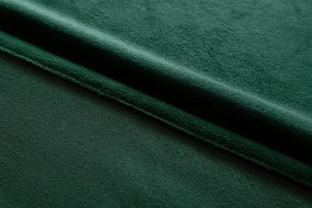 Ciemnozielona zasłona zaciemniająca VELVET 140x270 cm Zawieszanie: Taśma z wiązaniami