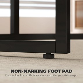 HOMCOM Nowoczesny zestaw stolików kawowych 2 szt., nakładane stoliki z metalowym stelażem do salonu, sypialni, biura, Szary | Aosom PL