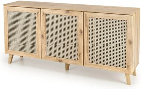 Rustykalna duża komoda z półkami - Vobo 3X