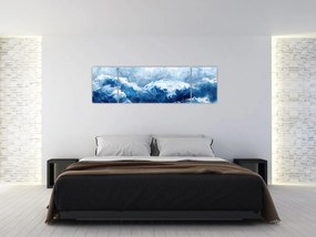 Obraz - Ilustracja przedstawiająca morze (170x50 cm)