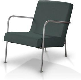 Pokrowiec na fotel Ikea PS kolor zielony tkanina welwetowa