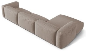 Beżowy narożnik modułowy (lewostronny) Martina – Micadoni Home