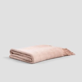 Koc FINNS ombre miękki beżowy z frędzlami 130x170 cm 727900 HOMLA