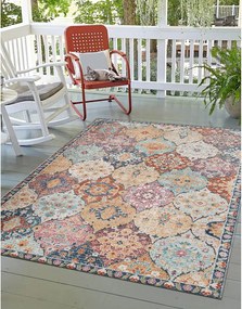 Dywan Palma Zewnętrzny Ornament, Wielo, 80 x 150 cm