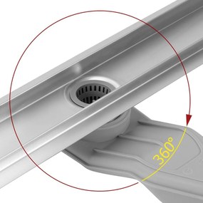 Odpływ Liniowy REA Neox Superflow STAL SZCZOTKOWANA 50