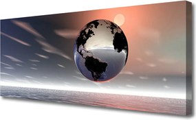Obraz canvas na ścianę Artystyczna Wizja Planety Ziemia