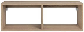 Szafka wisząca pod umywalkę z 2 wnękami - Naturalny jasny - 94 cm - TEANA