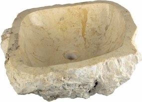 DIVERO Umywalka nablatowa z naturalnego kamienia Tortona