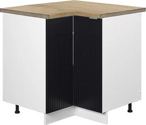 Szafka narożna czarne paski 80.5x60x82 fame-line