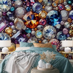 Fototapeta - Kolorowe diamenty (196x136 cm)