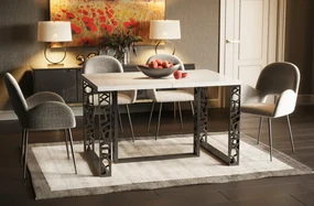 Stół rozkładany EWEREST MAX 130(250)x85 biały połysk ENDO