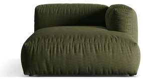 Zielony moduł sofy (prawostronny) Martina – Micadoni Home
