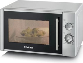 Severin MW 7772 - Kuchenka mikrofalowa 900 W/230 V 28 l stal nierdzewna/czarna