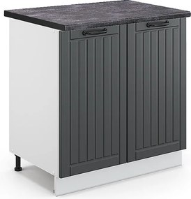 Szafka pod zlew antracytowy domek wiejski 80x60x82 fame-line