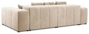 Beżowa aksamitna sofa 320 cm Rome Velvet – Cosmopolitan Design