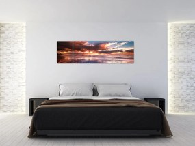 Obraz - Wieczorna plaża (170x50 cm)