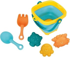 Baby Mix Składane wiaderko z zabawkami do piasku i wody, 5 szt.