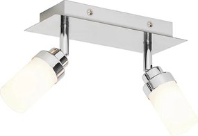 Nowoczesny reflektor łazienkowy stalowy 2-światła IP44 - Japie