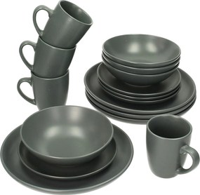 Komplet naczyń Vivo Dark Grey 4/16