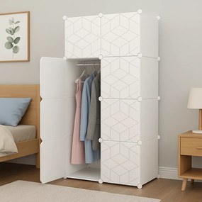 Szafa modułowa 147x75x47 cm – pojemna, solidna, łatwa w montażu