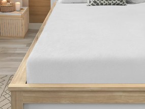 PrzytulneMieszkanie.pl Prześcieradło z mikropluszu SOFT 140x200 cm białe