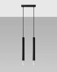 Lampa wisząca WEZYR 2 czarna SOLLUX  LIGHTING