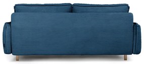 Niebieska sztruksowa rozkładana sofa 218 cm Tori – Bonami Selection