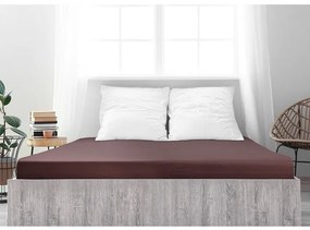 4Prześcieradło Home Jersey Ideal ciemnobrązowe,200 x 200 cm, 200 x 200 cm