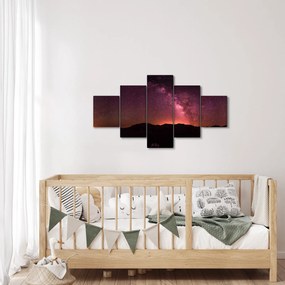 Obraz różowej Drogi Mlecznej (125x70 cm)