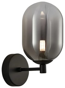 Czarny szklany kinkiet - K403-Tiriza