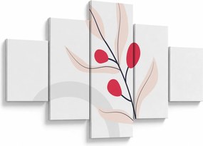 Obraz - Różowa abstrakcja kwiatowa N⁰3 (125x70 cm)