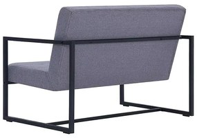 Zgrabna 2-osobowa sofa Mefir - jasnoszara